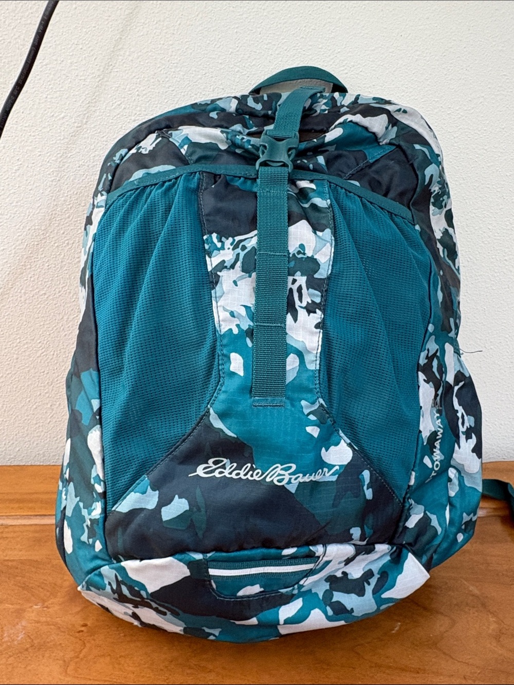 Eddie Bauer Stowaway 30L Teal Camo Backpack
